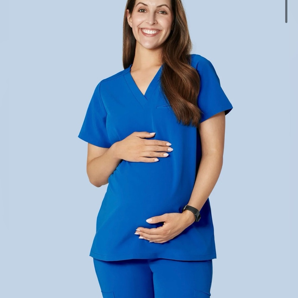 Maternity scrubs mandala